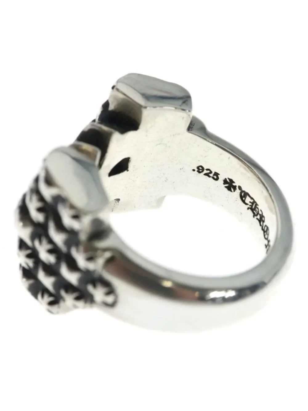 Chrome Hearts Deco CH Plus Silver Ring